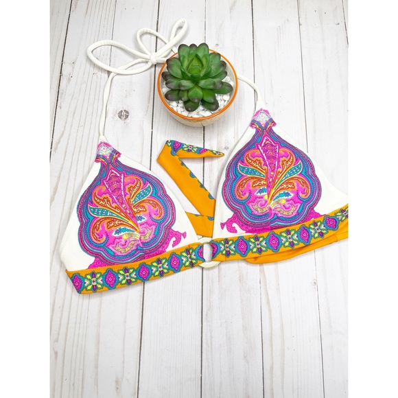 Victoria's Secret Other - Vintage Y2K Victoria’s Secret Boho Sexy Paisley Multicolor Swim Bottoms Medium